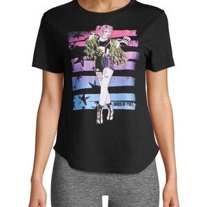 DC Comics Harley Quinn T-Shirt Retro Colors Birds of Prey Jr Large 11-13 New